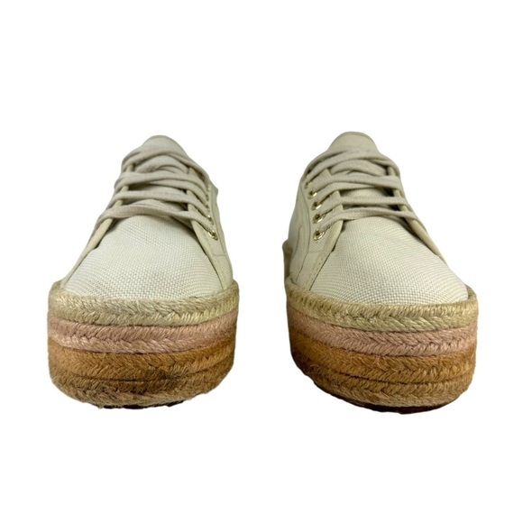 Superga 2790 Cotropew Light Sand Beige Canvas Colour Rope Platform Sneakers 8.5 - Picture 8 of 16